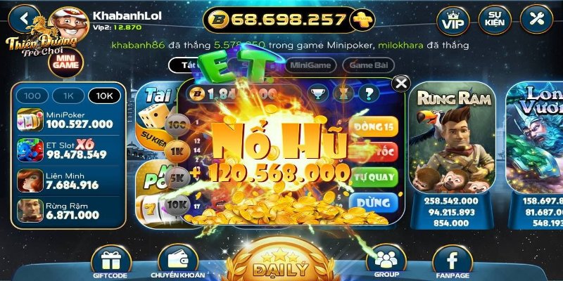 Tìm hiểu mini game nổ hũ Tài Xỉu tại TDTC