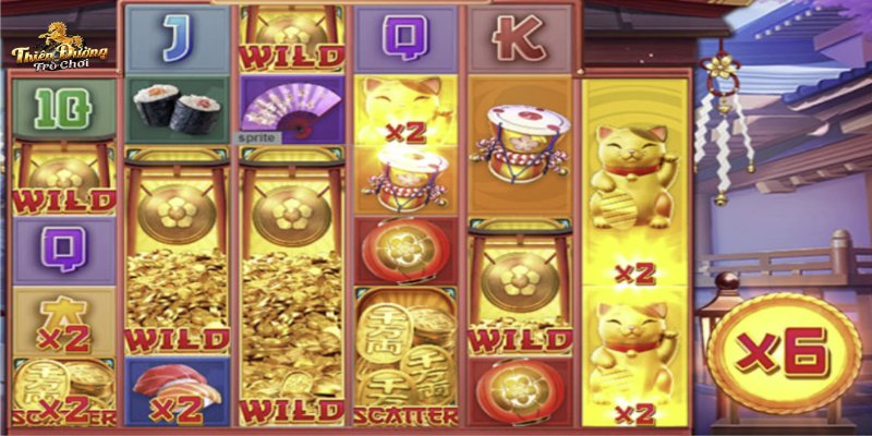Wild thay thế được cho tất cả biểu tượng khác trừ Scatter